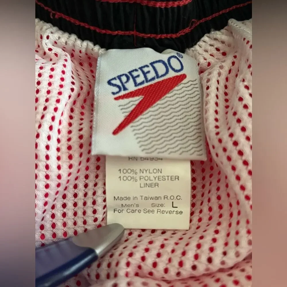 Speedo Swim Trunks Coral Bright Pink Red Size Large
